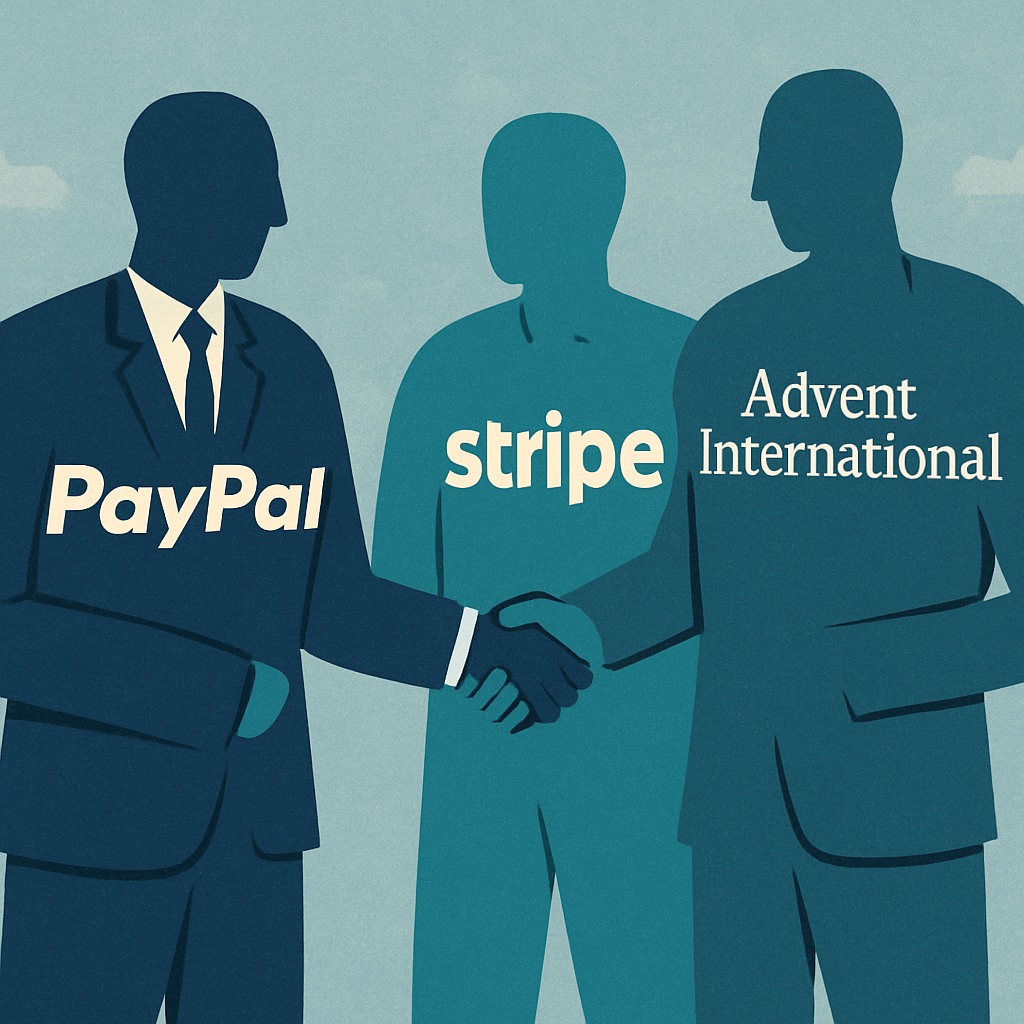 PayPal in Advanced Talks for Potential Sale to Stripe and Advent