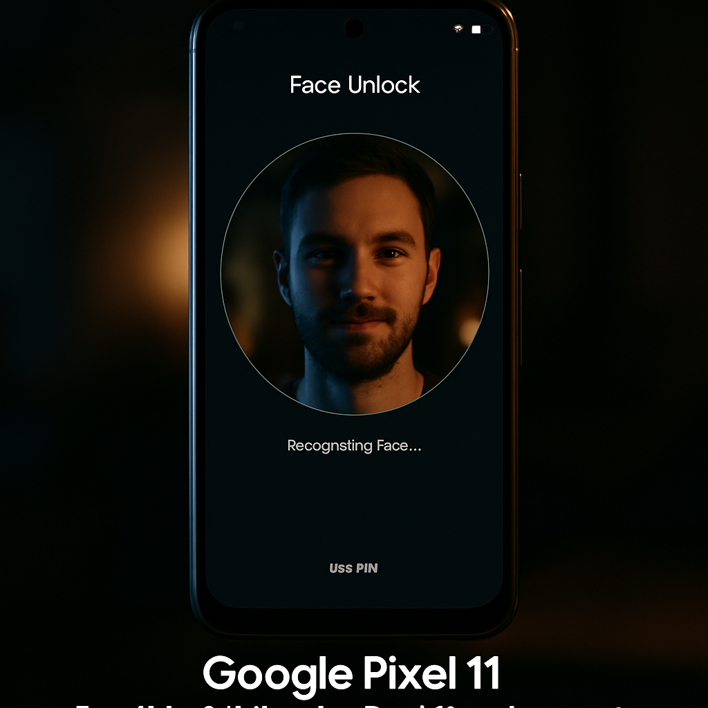 Pixel 11 Enhances Face Unlock Performance in Low-Light Conditions