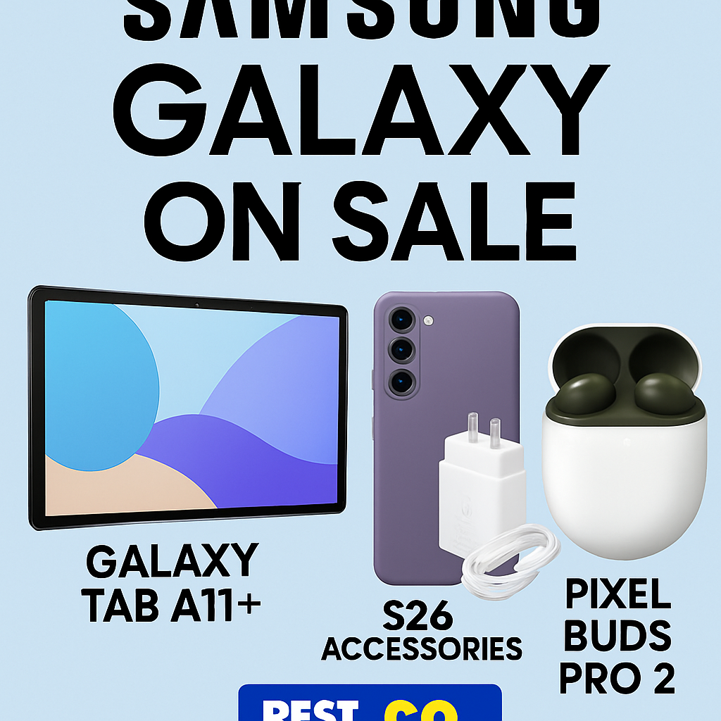 Major Discounts on Samsung Galaxy Tabs, S26 Accessories, and Olive Pixel Buds Pro 2