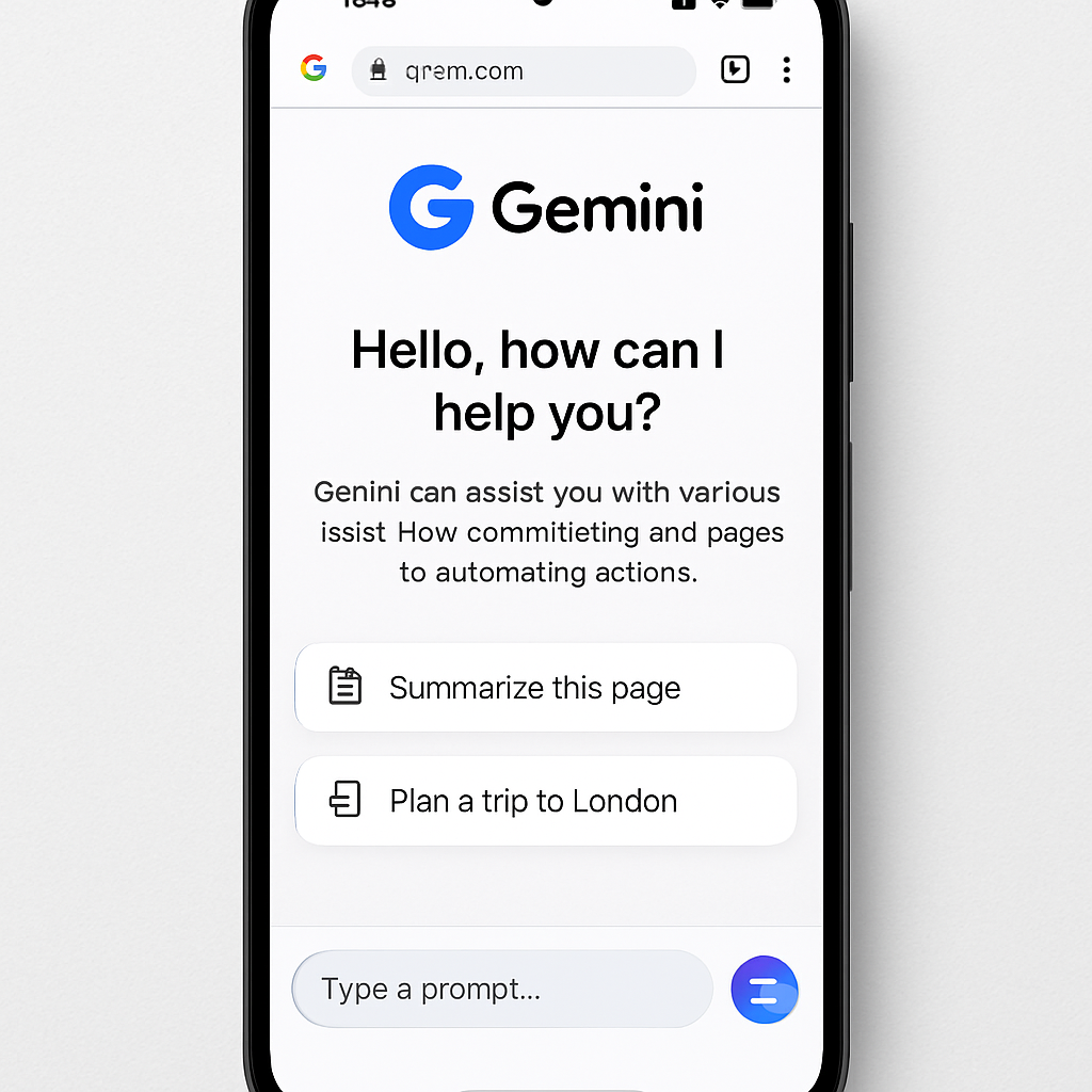Google Integrates Gemini AI into Chrome for Android in the US