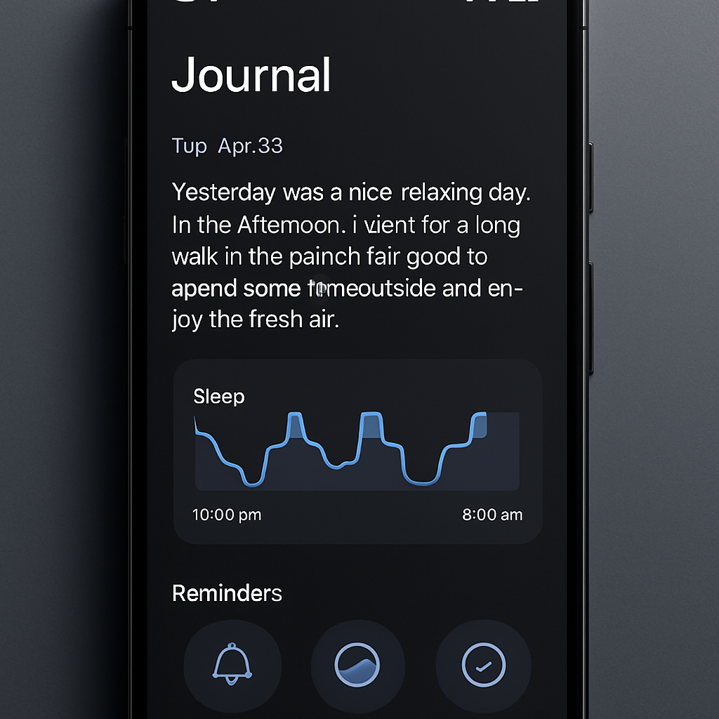 Pixel Journal adds Auto-Format, Sleep Tracking & More with August AI Update
