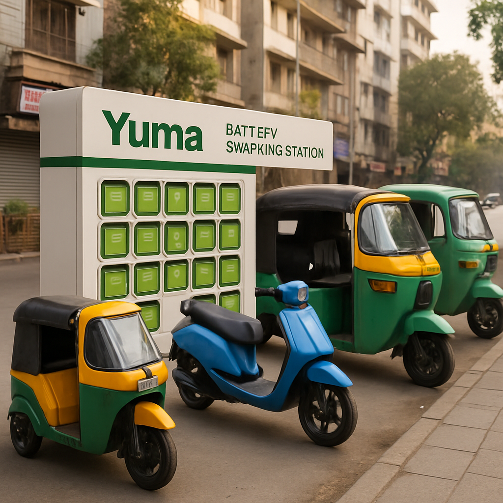 Magna Bets $35M on Yuma to Supercharge Battery Swapping in India