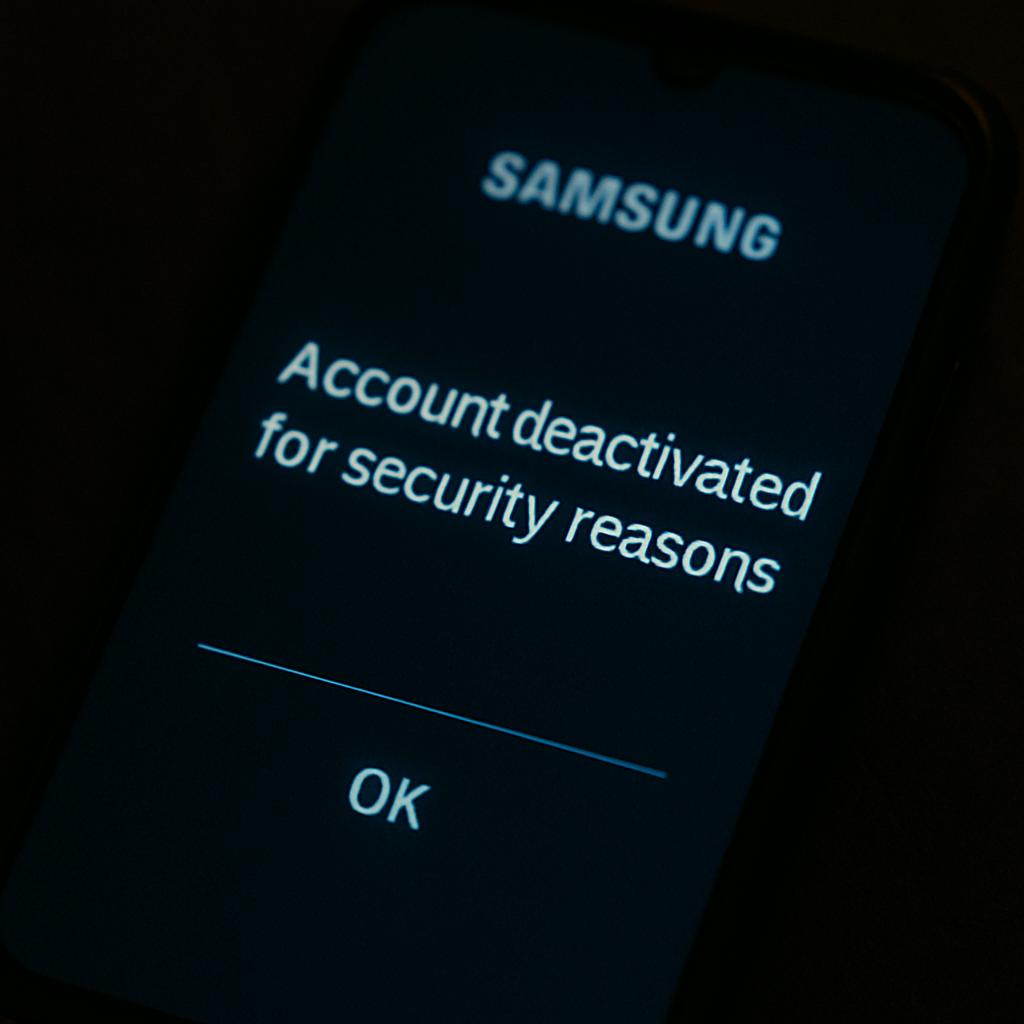 Samsung Accounts Suddenly Deactivating for “Security Reasons”