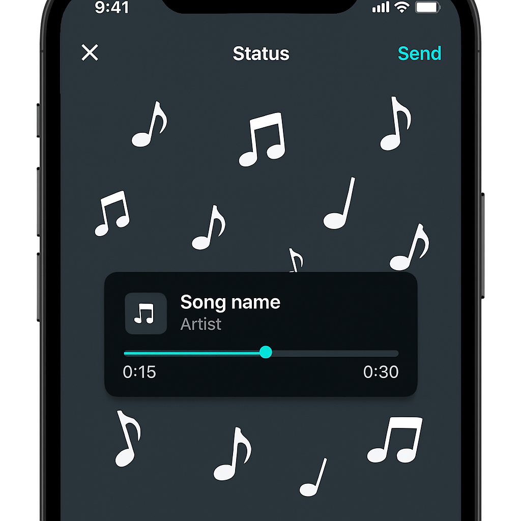 WhatsApp Lets You Share 30-Second Music Clips in Status Updates