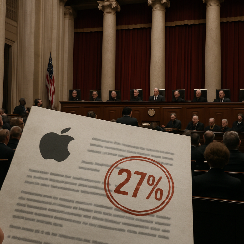 U.S. Urges Supreme Court to Overturn Apple Contempt Ruling Over 27% Fee