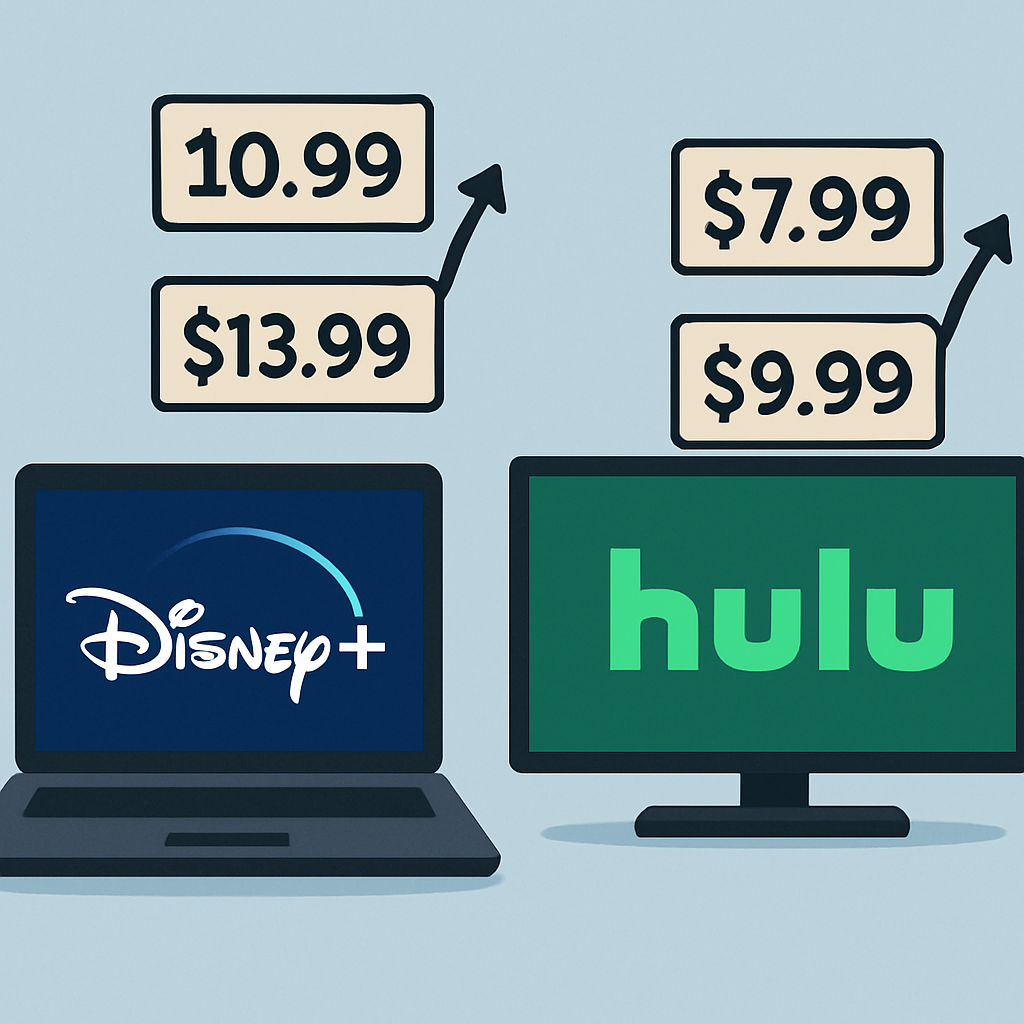 Disney Raises Hulu & Disney+ Prices—Ad-Free Plans Spike ~13%