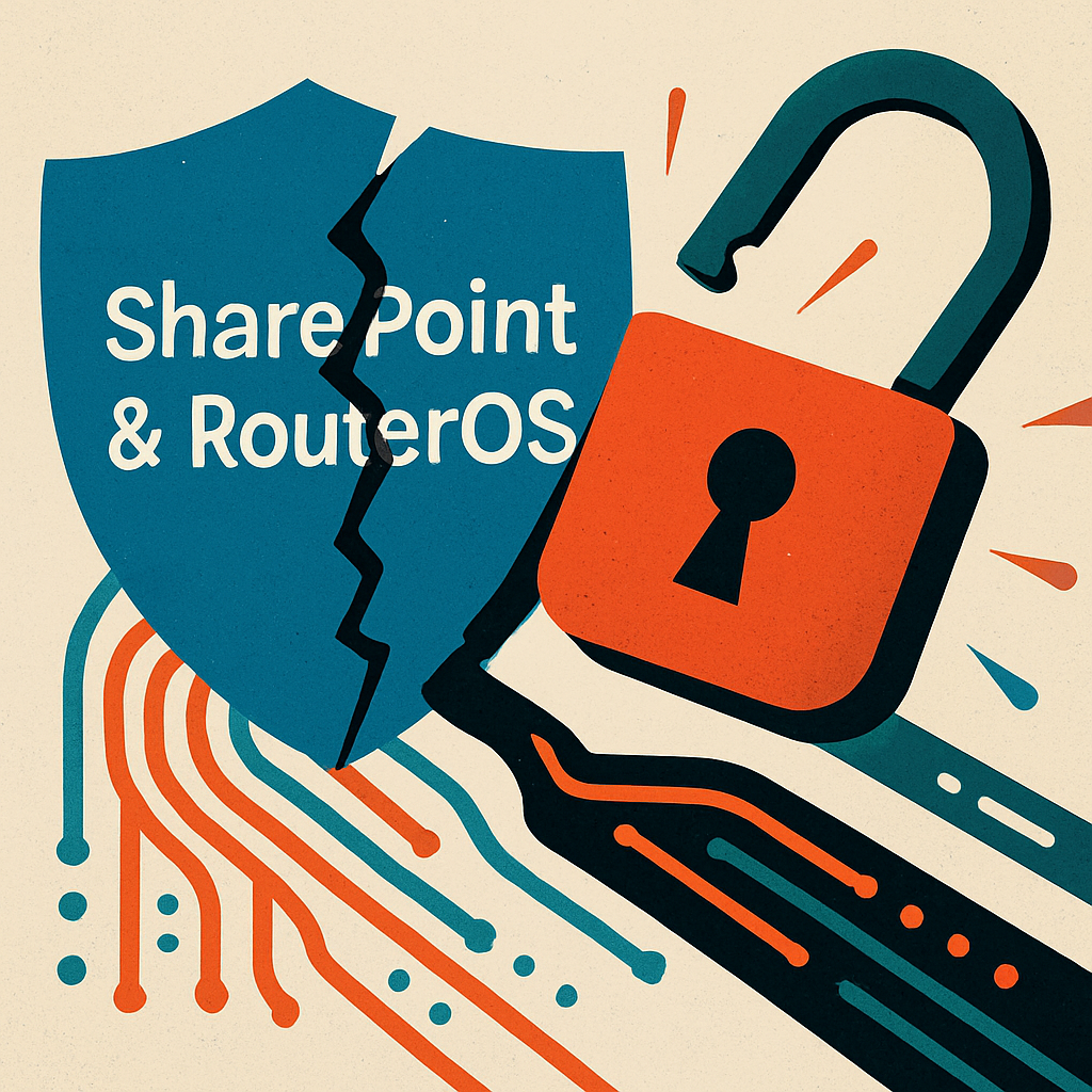 New SharePoint & MikroTik RouterOS Bugs Under Active Exploitation