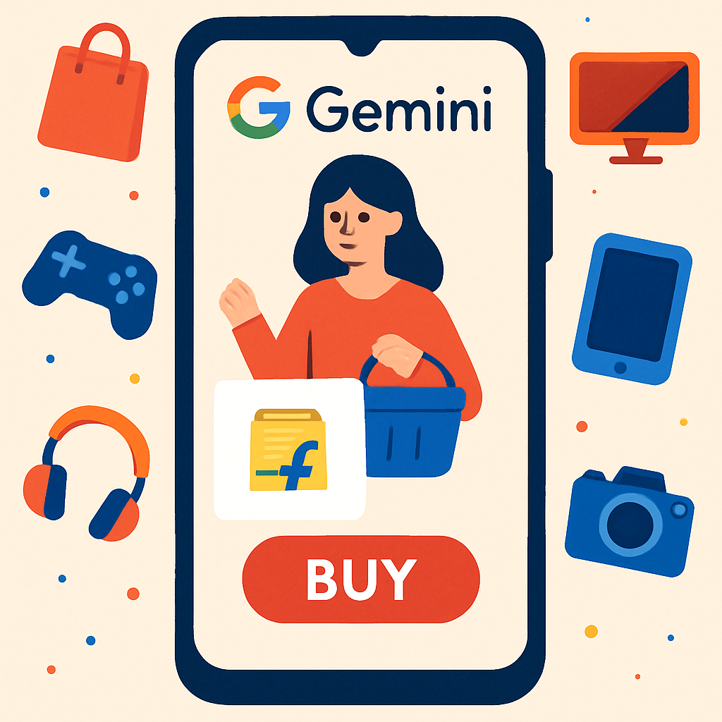 Google trial lets Indian users buy from Flipkart via Gemini’s AI Mode