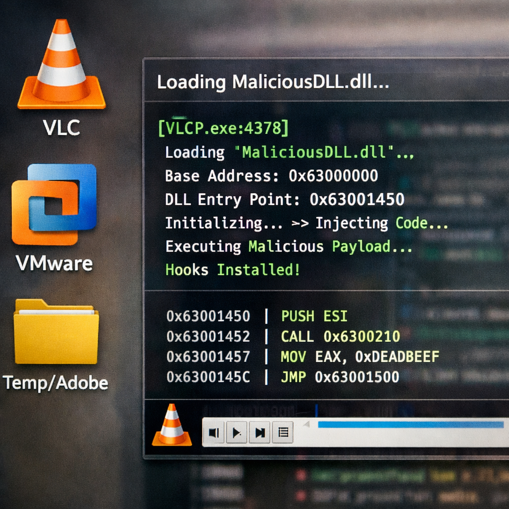 VLC and VMware Tools Exploited via DLL Side-Loading in New Malware Schemes
