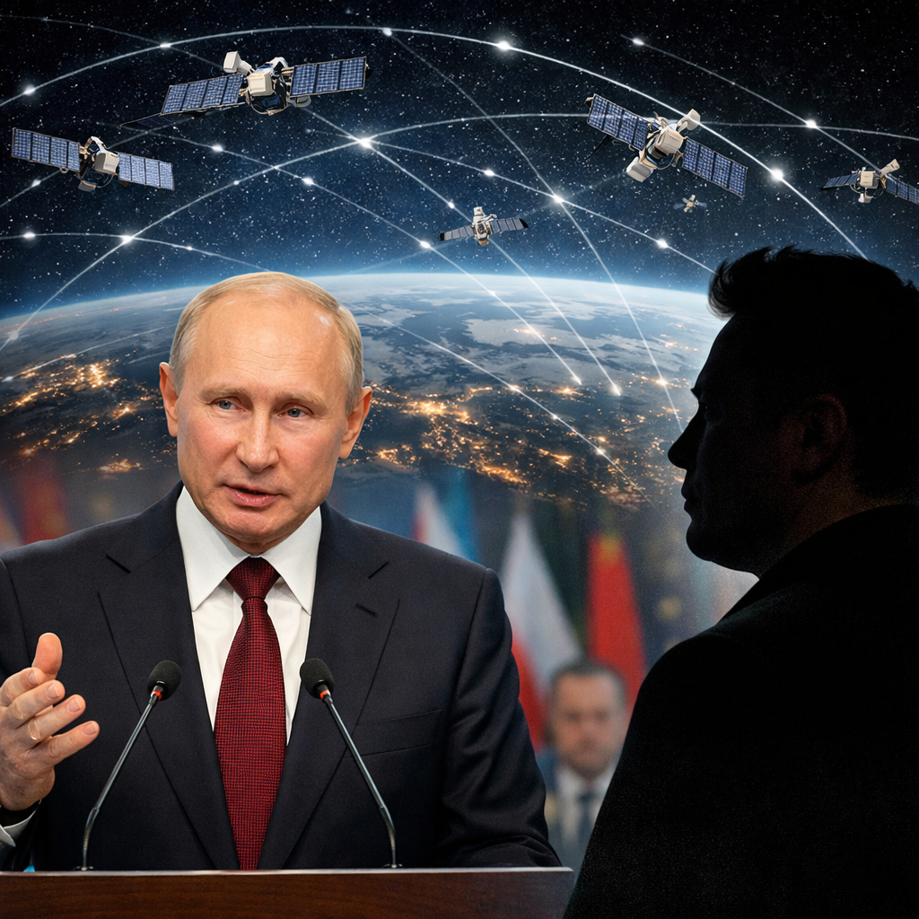Putin hails Elon Musk as “a genius” amid talks over Starlink rival